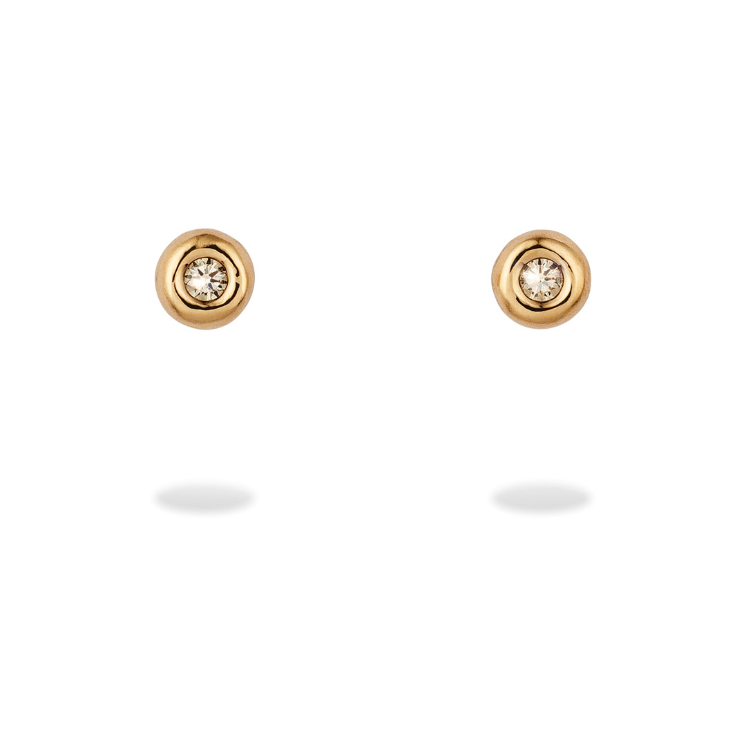 OEDING-ERDEL Jewellery Ostia-Ohrstecker 750/- Roségold 2 Brillanten braun SI, 0,204 ct. Ref.-Nr.: 05.02.03.016.01.02