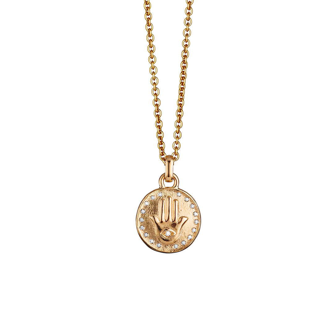 OEDING-ERDEL Jewellery Karma-Anhänger "Hamsa" 750/- Roségold 19 Canada Brillanten G-FW VSI, 0,076 ct. Ref.-Nr.: 16.03.03.041.01.01